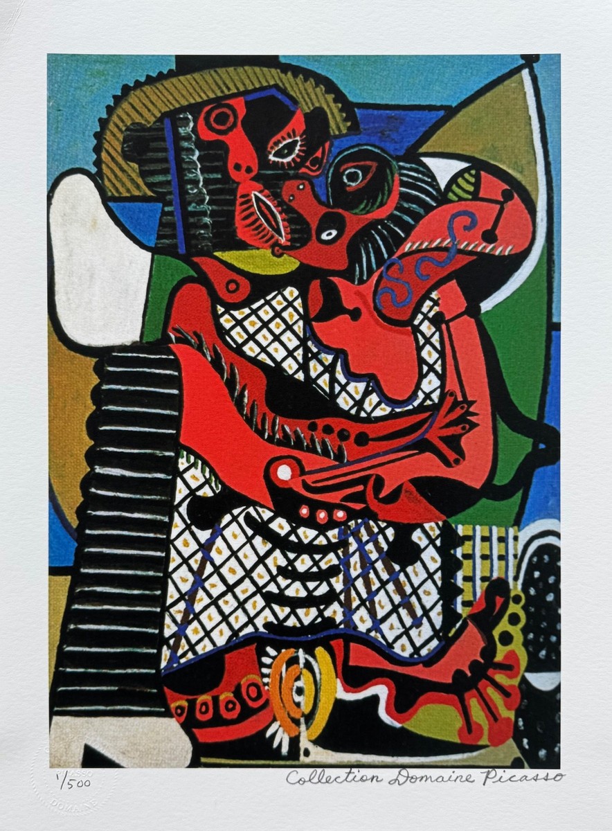 Pablo Picasso THE EMBRACE Estate Signed Stamped & Numbered Giclee Pablo Picasso THE EMBRACE Estate Signed Stamped & Numbered Giclee