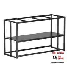 Fish Tank Stand 900LBS Capacity For Aquarium Stand Metal 55-75 Gallon Black