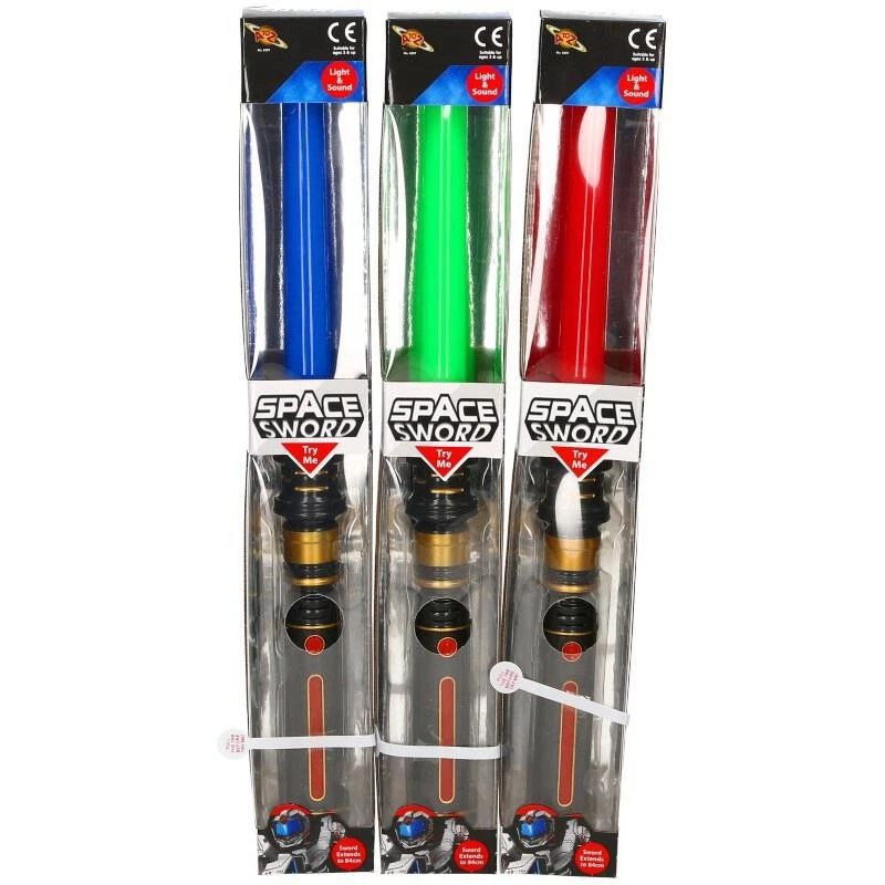 Kids Space Sword LED Light Up And Sound Extendable Lightsaber Toy - Image 3 of 3