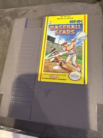 Snk Baseball Stars Nintendo Nes Game Cartridge And Manual Tested !