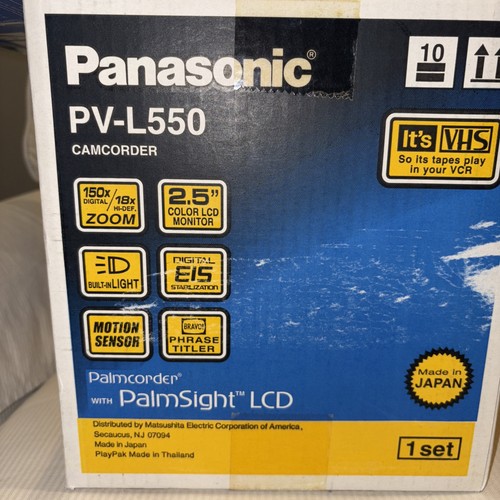 Panasonic Palmcorder PV-L550D VHS-C Camcorder w/ AC Adapter Bundle TESTED WORKS! - Picture 17 of 22