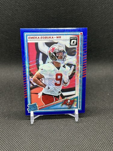 2025 Panini Donruss Emeka Egbuka Rated Rookie #375 Optic Blue Scope Prizm (RC)