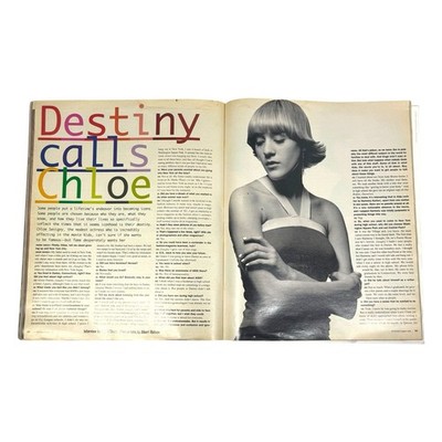 Interview Magazine August 1995 Chloe Sevigny KIDS Amanda De