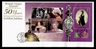 DR WHO 2002 BRITISH VIRGIN ISLANDS FDC QEII JUBILEE S/S M72569