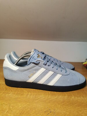 Adidas Gazelle Sky Blue White Trainers Size Mens