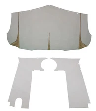 Headliner for 1941-1949 International KB6/7/8/10/11/12/14 PickUp 3 Pc Off White