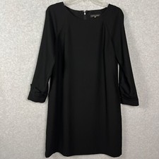 Banana Republic Dress Women’s Size 6 Black Long Sleeve Ruffle Cuff