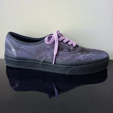 Vans Men's Authentic Canvas Sneaker in Amazing Midnight Shift Black / Black