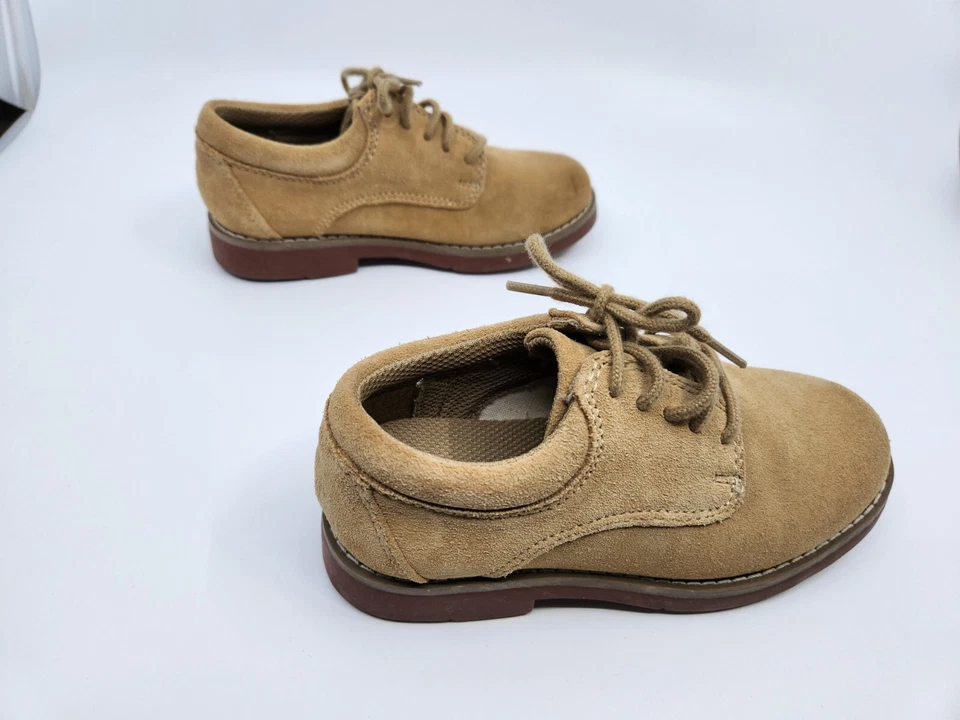 Zapato Oxford Dexter Gamuza Cuero Tostado Niño Juvenil Talla 11.5 Buck Informal Iglesia Foto 3 de 4
