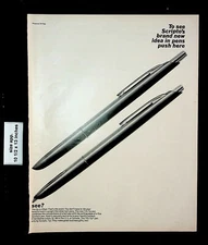 1962 Scripto Pens Tilt Tip Vintage Print Ad 26540