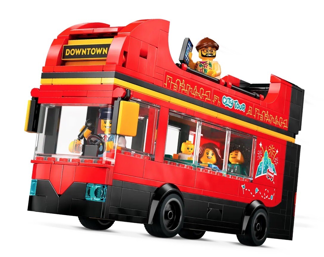Lego 60407 Red Double-Decker Sightseeing Bus - City - NEW - AU