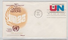 TurtlesTradingPost- USA -United Nations 1970 FDC #1419 Fleetwood Cachet