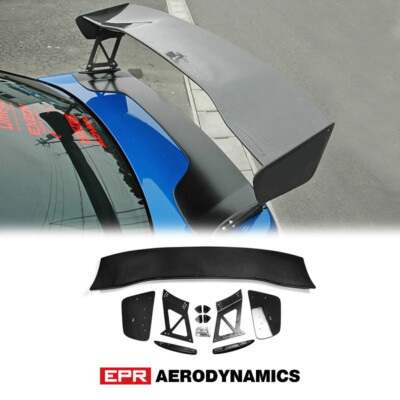For MITSUBISHI Evolution EVO 7 8 VTX Style Carbon 2V V-Mount GT Spoiler Wing kit
