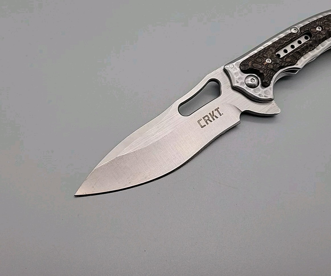 CRKT Fossil 5470 Pocket Knife - Ikoma Design - Frame Lock - Plain