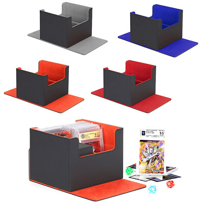 Trading Card Storage Box Holder Halter 2-reihig magnetischer Flip für PSA BGS