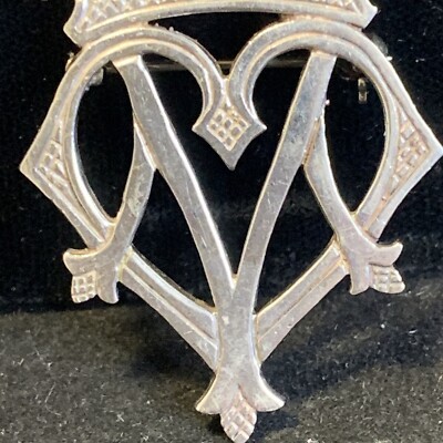 Antique Victorian Scottish Celtic Luckenbooth Thistle Sterling
