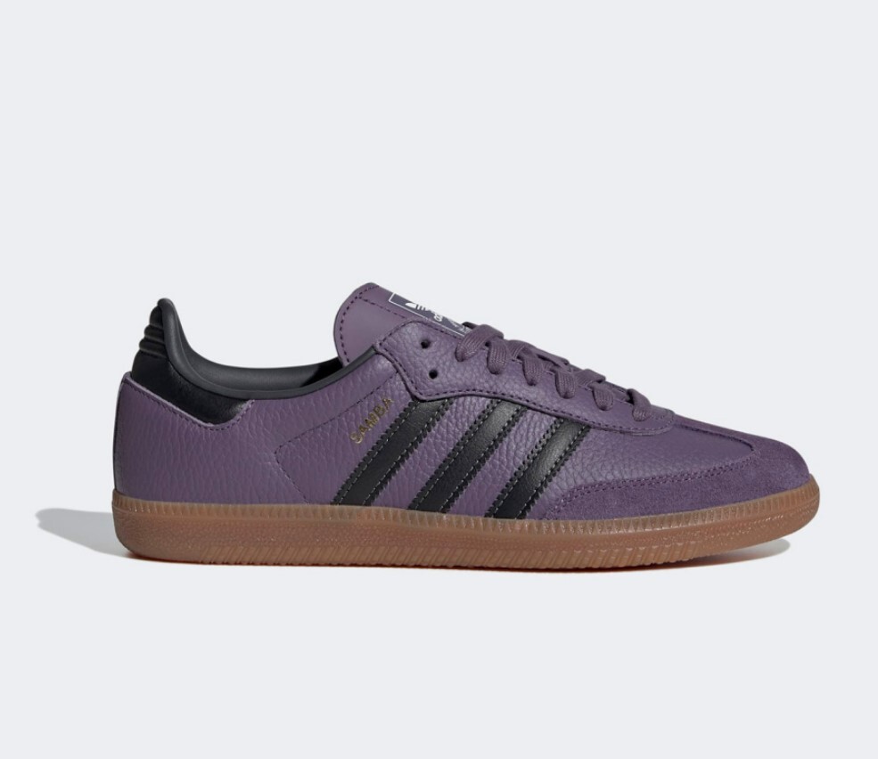 Adidas originals Women's SAMBA Sneakers violet SHAVIO CARBON GUM IE7012