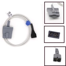 Fit For No-nin 8500 PamSAT 2500 7Pin SpO2 Sensor Probe Adult Silicone Soft Probe