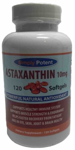 Astaxanthin 10Mg 120 Softgels 4 Month Supply 3% Astaxanthin 5/26