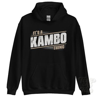 ITS A KAMBO THING HOODIE Name Nachname lustig Familie Hoody Geschenkidee