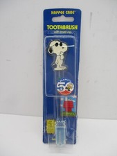 Happee Care Snoopy 50th Anniversary Child's Toothbrush with Travel Cap Joe Cool