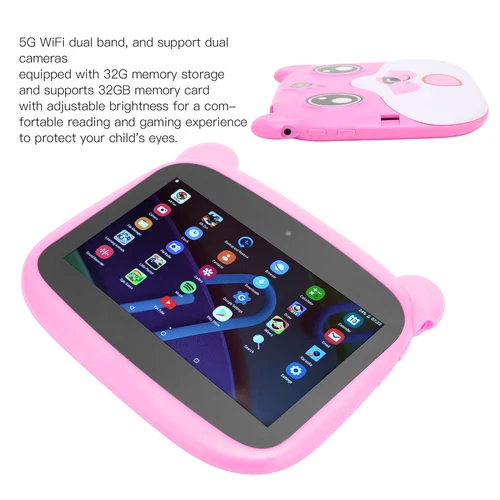 7 Inch Kids Tablet IPS HD Display Kids Tablet 2G RAM 16G ROM Cartoon Bear Shape - Picture 4 of 12