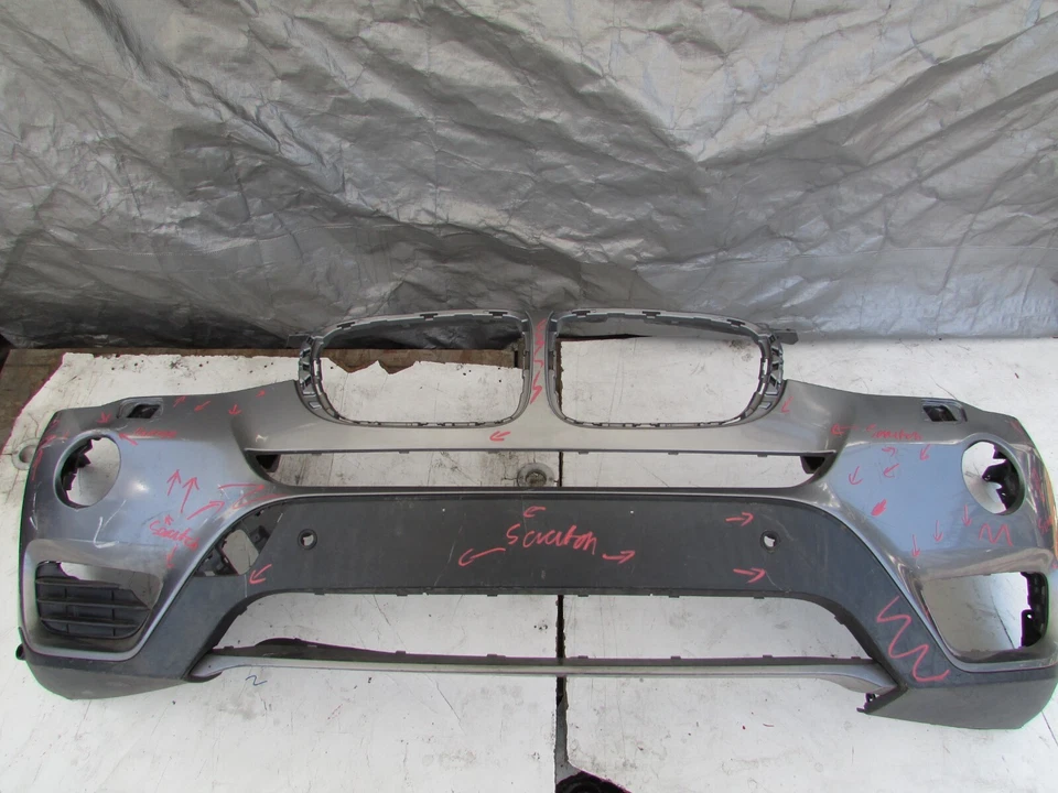 2015-2016-2017 BMW X3 F25 capa de para-choque dianteiro cinza 51117389902 fabricante de equipamento original - Imagem 4 de 4
