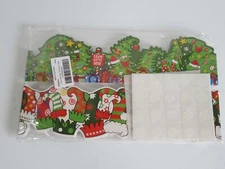 Christmas Wall Decor Border Bulletin Board 67 ft Party Stockings & Presents