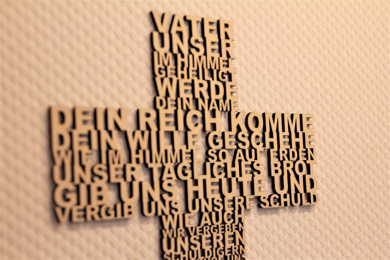 Vater Unser Gebet Holz Kreuz Geschenk Wandschmuck Wandkreuz Deutsch Deko