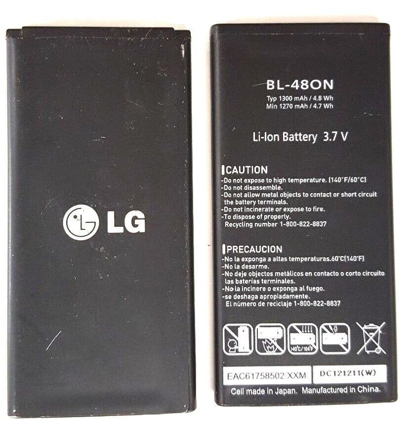 Batería de repuesto BL-48ON BL-480N 1300mAh para LG AS695 MS695 BL480n Foto 2 de 4