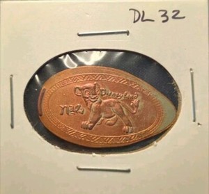 DL0033, Nala, Lion King, Disneyland Pressed Penny, Zinc