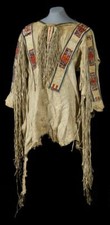Handmade Powwow War Shirt Regalia Tribal Beadwork Fringe Beaded Detail NA210