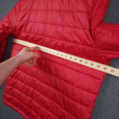 TIMBERLAND Jacket Mens L Large Red Puffer Gale Head Lightweight Insulated Quilt - Picture 4 of 9