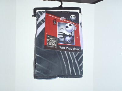 The Nightmare Before Christmas Jack and Spider Nightmare Super Plush Blanket