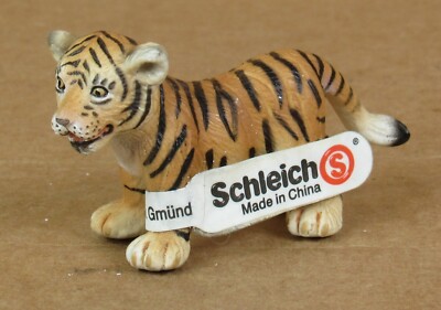 Schleich 14187 Standing Tiger Cub (tail down ver.) *Retired/Wild Life/NWT*