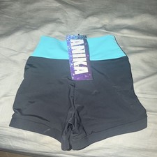 Brand New ANIKA FW134 girls kid children size small Shorts Cabo Blue and Black