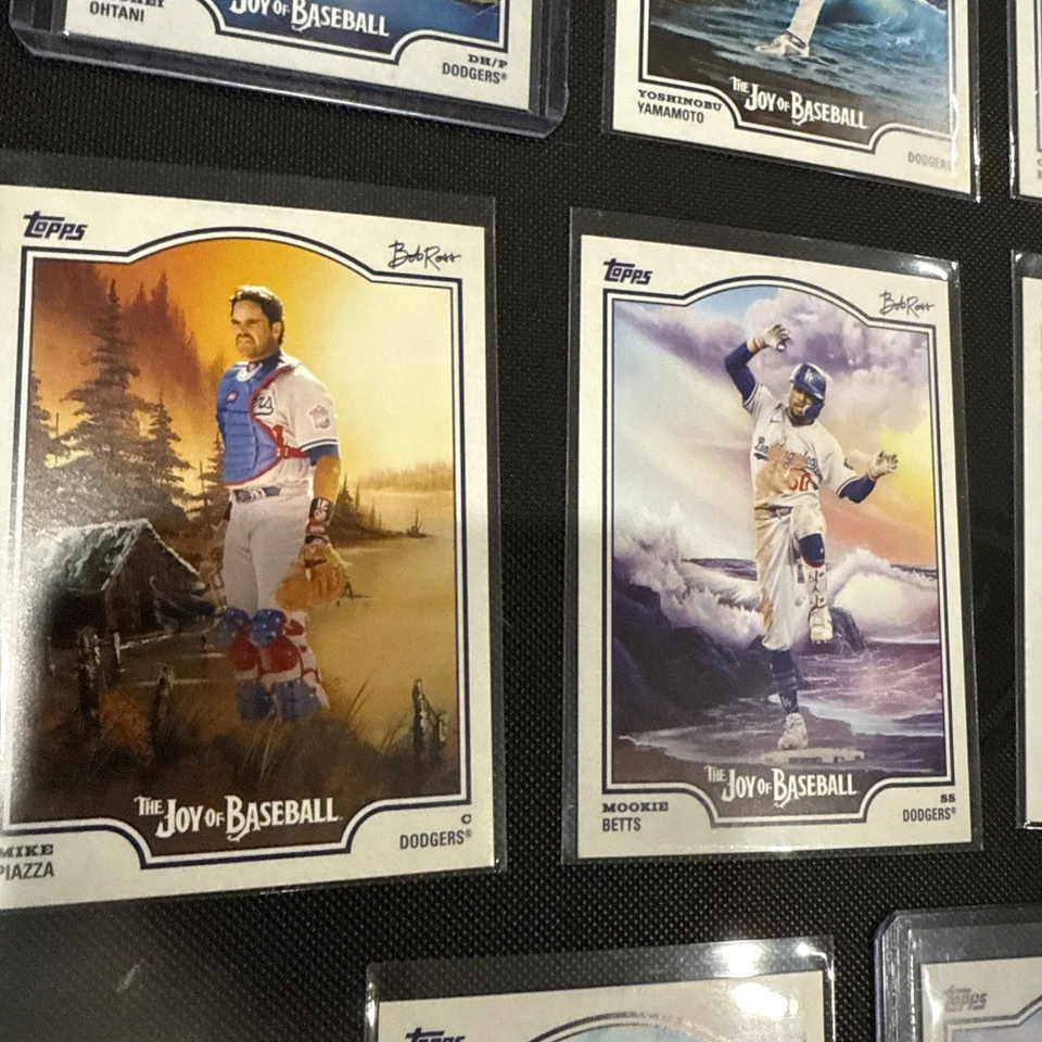 🔥2025 Topps x Bob Ross Joy of Baseball Dodgers командный набор - 8 карт! OHTANI + 🔥 - Изображение 4 из 4