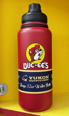 Buc-ee's Red Logo Stainless Steel Yukon Water Bottle 32oz Brand