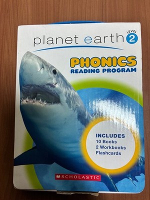 Planet Earth Phonics Reading Program Level 2 Books, Workbooks, Flash Cards