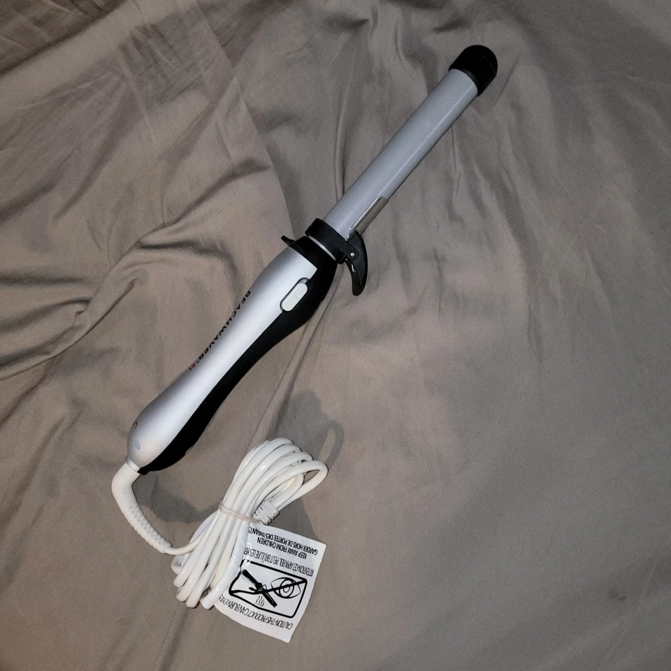 Beachwaver S1 Ceramic Dual Rotating Curling Iron Black & Silver Model BW1136S1 - Image 3 of 4