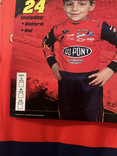 Kinder Unisex Jeff Gordon #24 Fahrer Uniform Kostüm 2-teilig Größe M 6-8 mehrfarbig - Bild 5 von 12