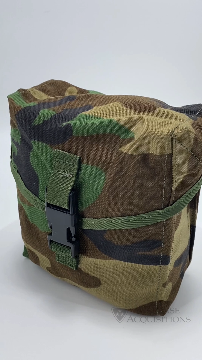 New USGI Military 200 Round Saw Pouch / Utility Pouch - Woodland