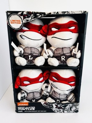 Teenage Mutant Ninja Turtles TMNT 40th Anniversary Plush Set 4pc TOMY NIB
