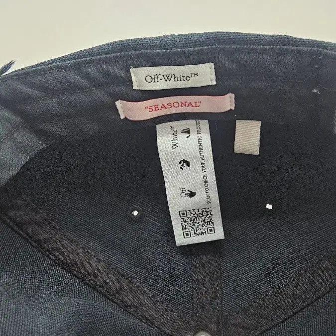 Off-White Black Logo Baseball Cap, Adjustable Str… - image 3