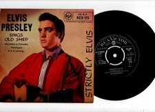 ELVIS PRESLY - STRICKLY ELVIS - OLD SHEP + 3. UK 1963 R/C 7" EP & PIC/SLEEVE. EX