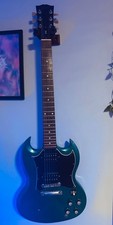 Gibson SG Special 2001 - finitura infradito blu/teal - Made in USA - custodia rigida in