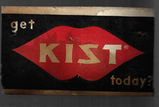 KIST SODA CARDBOARD SIGN 1940s 50s GET KIST T...