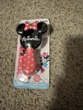 Disney Baby Minnie Mouse Hair Brush and Comb Set Safety 1st Pink White Black