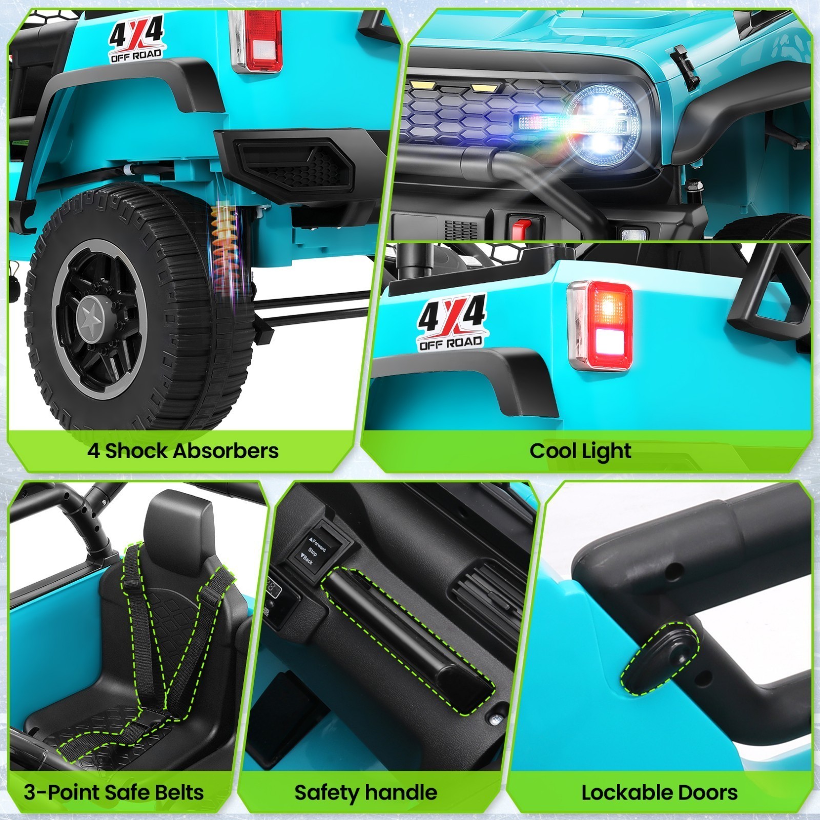 24V Ride on Car 2 Seater Electric Truck 4WD/2WD 4x100W Power Electric SUV Gifts