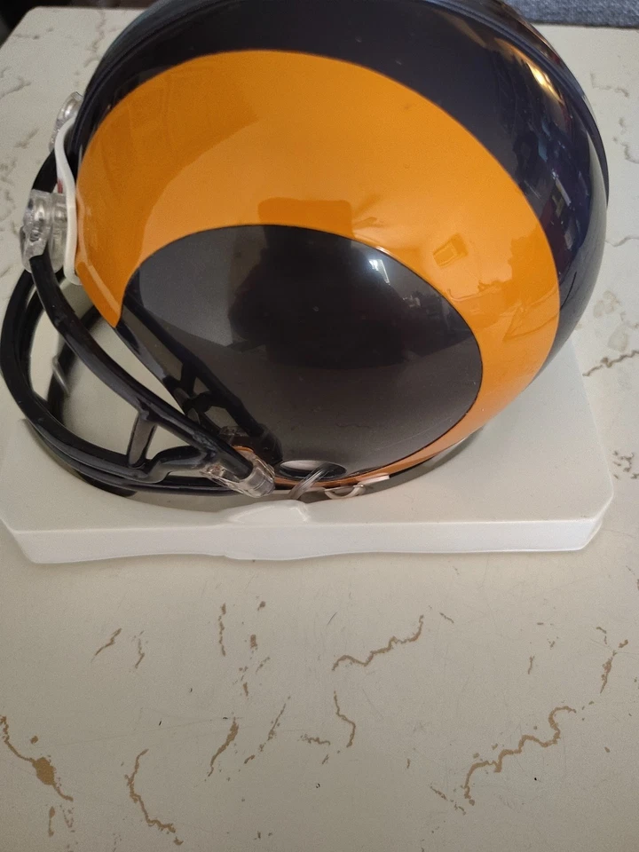 Isaac Bruce Autographed TB St. Louis Rams(1981-1999) Mini Helmet. - Image 3 of 3